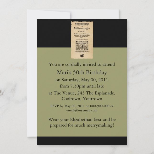 Invitation Une pièce de devant pour un quartier de rêve en pl (Devant)