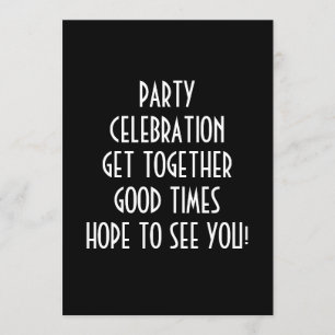 INVITATION UNE RAISON DE CÉLÉBRER L'INVITATION