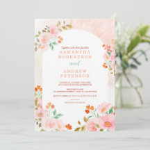 Une romance de jardin : mariage à l'aquarelle rose