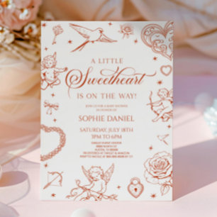 Invitation Une Saint-Valentin Petite Amour Fête Prénatale