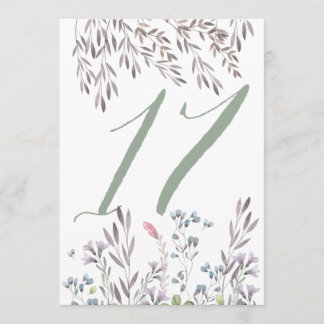 Invitation Une table de mariage aux fleurs sauvages n°17 rect