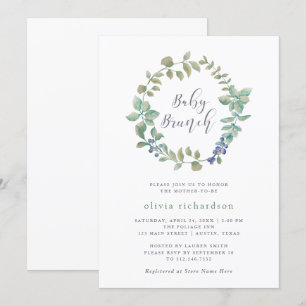 Invitation Une verdure délicieuse Bébé Brunch