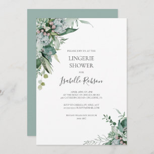 Invitation Une verdure succulente   Sage Green Lingerie Douch
