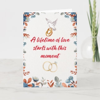 Invitation Une vie d'amour commence par cet instant