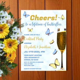 Invitation Une Vie De Papillons Mariages Cocktail Party