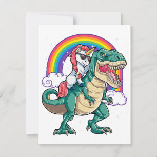 Invitation Unicorn équitation T rex Dinosaur garçons Filles H