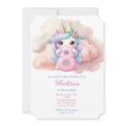 Unicorn Huit 8e Anniversaire de la fille rose bleu