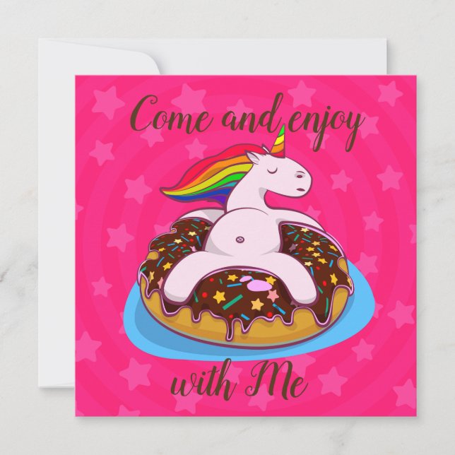 Invitation Unicorne (Devant)