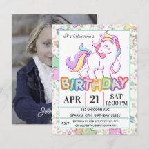 Unicorne fête d'anniversaire