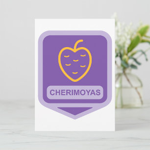 Invitation Unique Cherimoya Fruit Graphique Personnalisable