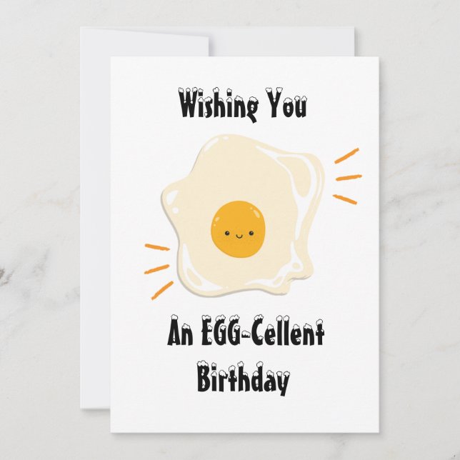 Invitation unique fête d'anniversaire (Devant)