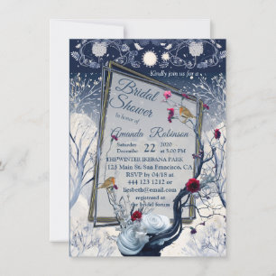 Invitation Unique hiver Ikabana Festive Design