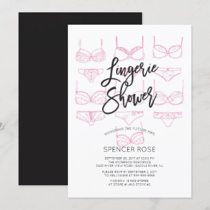 Invitation Unique Moderne Lingerie Douche