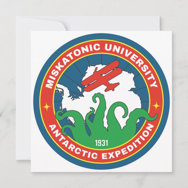 Invitation Université Miskatonique Expedition Antarctique (Devant)