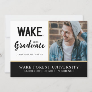 Invitation Université Wake Forest | Wake Wordmark