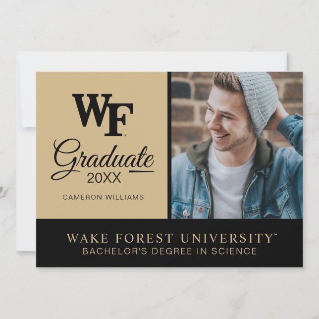 Invitation Université Wake Forest | WF (Devant)