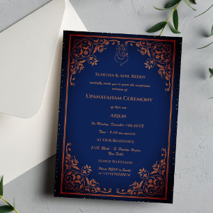 Invitation Upanayanam aka Hindu Holy Thread Janeu Cérémonie