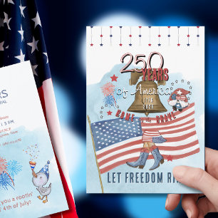 Invitation US 250 1776-2026 Texas Style 4 juillet