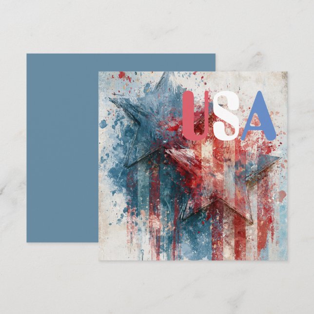 Invitation USA (Devant / Derrière)