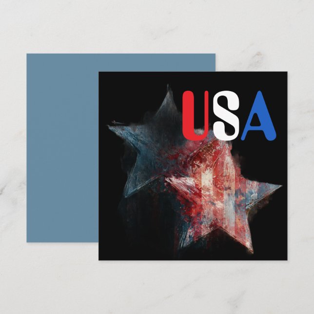 Invitation USA (Devant / Derrière)