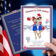 USA Pom-pom girl US 250e anniversaire Amusant Patr