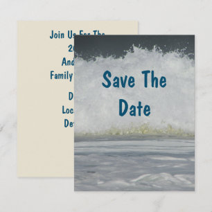 Invitation Vacances à la plage familiale Économisez Date Voya