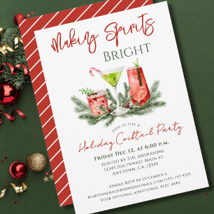 Invitation Vacances Cocktail Festive Boissons