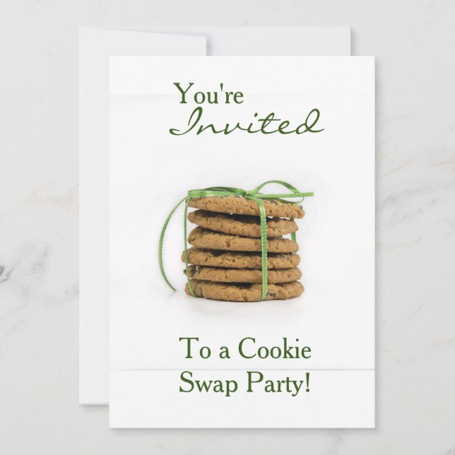 Invitation Vacances Cookie Swap (Devant)