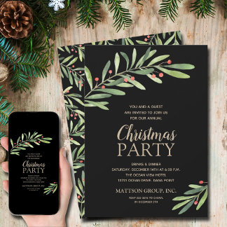 Invitation Vacances de Noël dans un cadre verdoyant