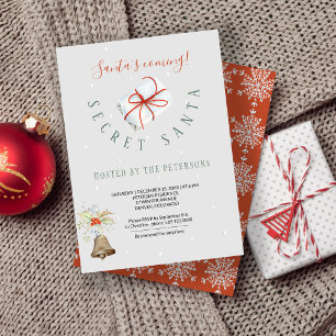 Invitation Vacances d'hiver   Secret Père Noël Christmas Part