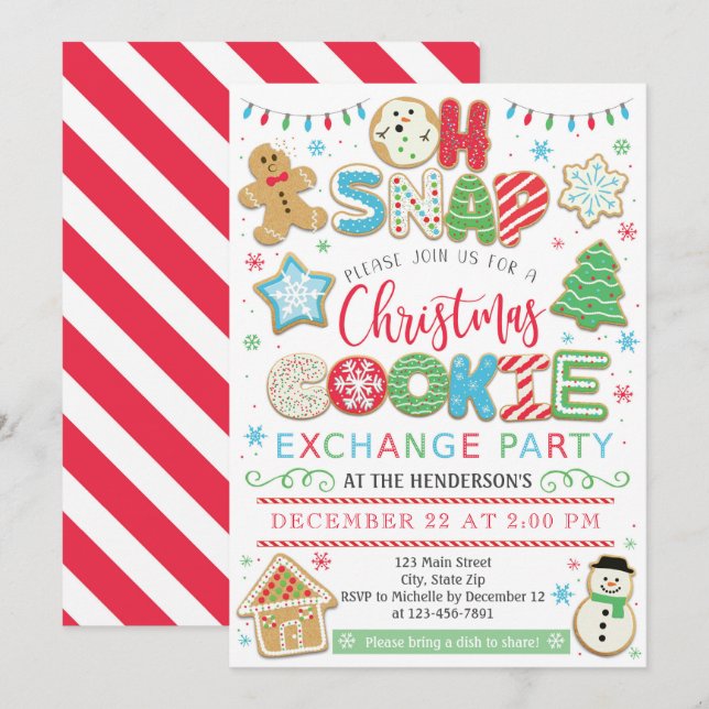 Invitation Vacances d'invitation de partie d'échange de (Devant / Derrière)