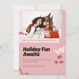 Invitation Vacances Fun Await personnalisé