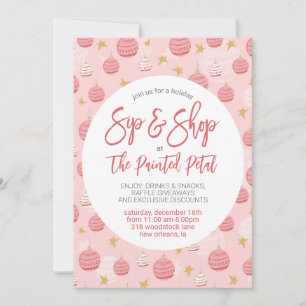 Invitation Vacances Sip and Shop