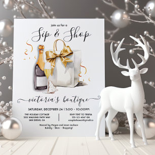 Invitation Vacances Sip et Boutique boutique événement