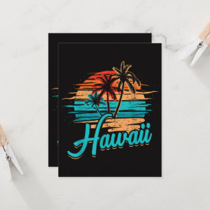 Invitation Vacances tropicales à Hawaii îles Hawaïennes