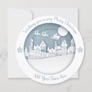 Invitation Vacances - WC Winter Scene 5 - Personnaliser