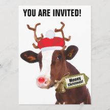 Vache à renne de Joyeux Noël de Mooey