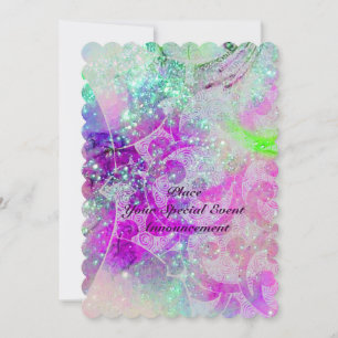 INVITATION VAGUES BLEU TURQUOISES ROPLES ABSTRAITES DANS LES