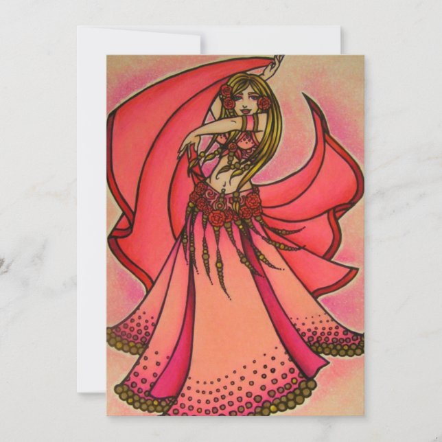 Invitation Valentine Belly Dancer (Devant)
