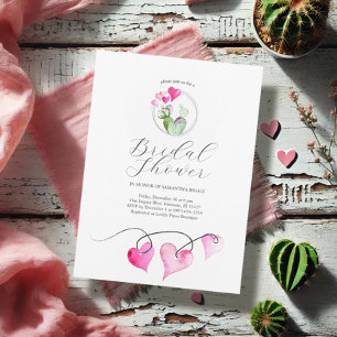 Invitation Valentine Fête des mariées à thème