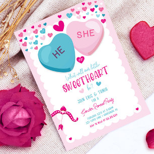 Invitation Valentine Genre Révéler Chéri Lui ou Elle