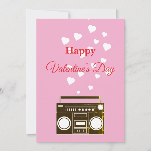 Invitation Valentine's day holiday (Devant)