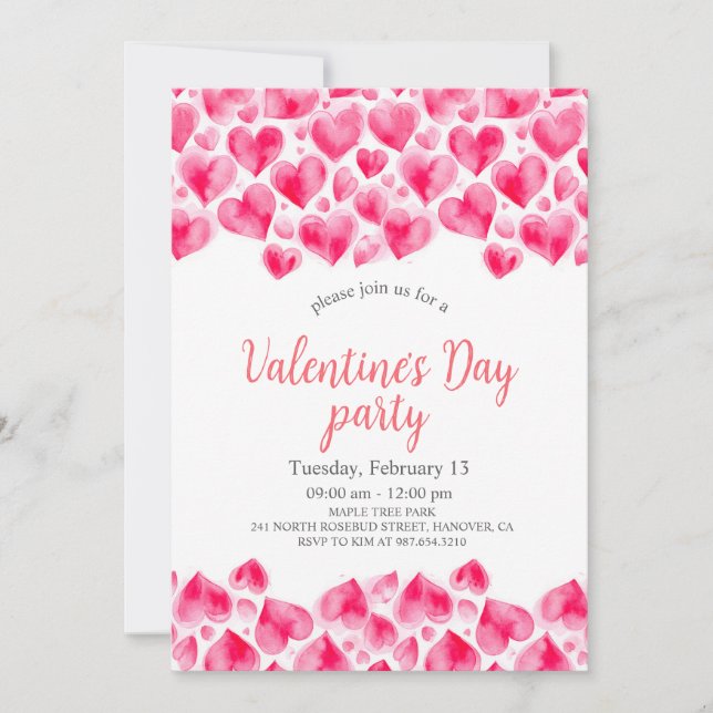 Invitation Valentine's Day Party (Devant)