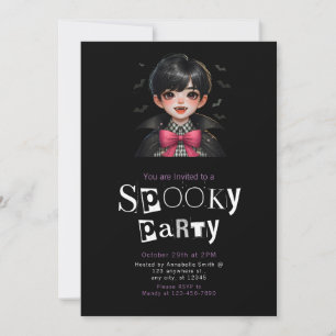 Invitation Vampire Bats Cravate de fond minimaliste moderne H