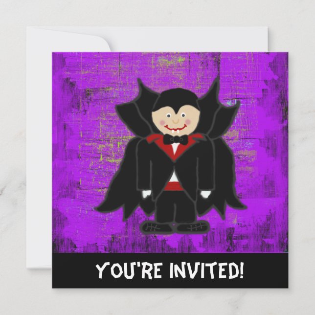 Invitation Vampire Halloween (Devant)