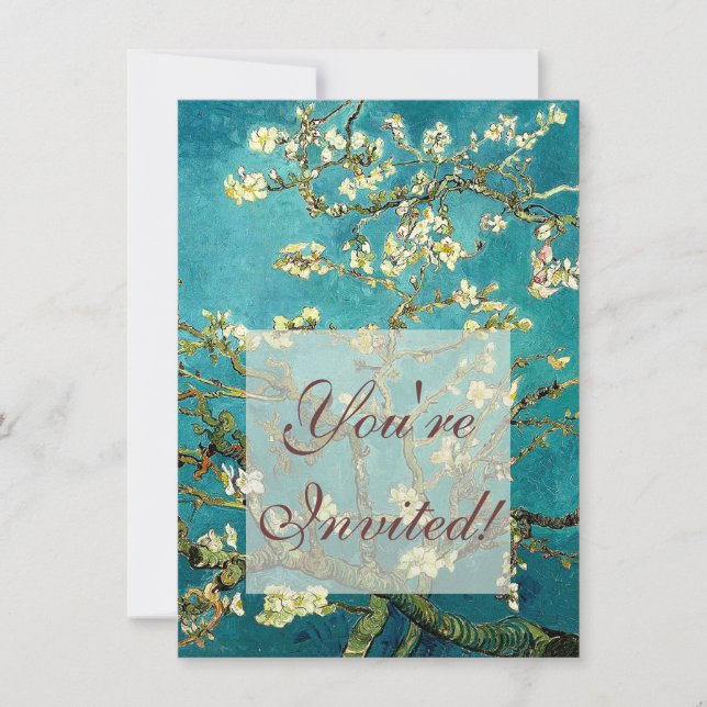 Invitation Van Gogh Almond Blossoms Impressionnisme Classique (Devant)