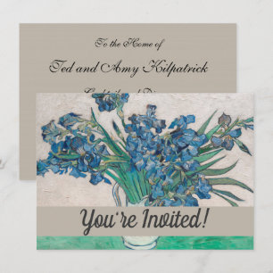 Invitation Van Gogh Iris Vase Peinture Impressionnisme
