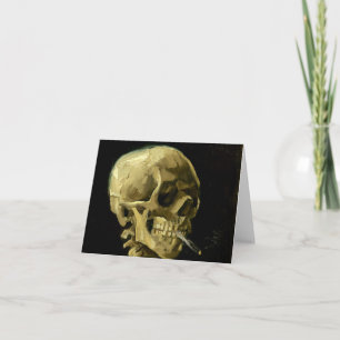 Invitation Van Gogh squelette fumant