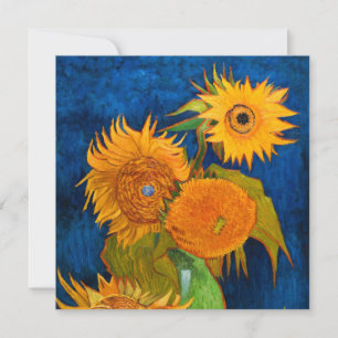 Invitation Van Gogh Sunflowers