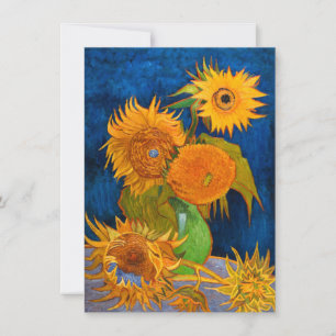 Invitation Van Gogh Sunflowers